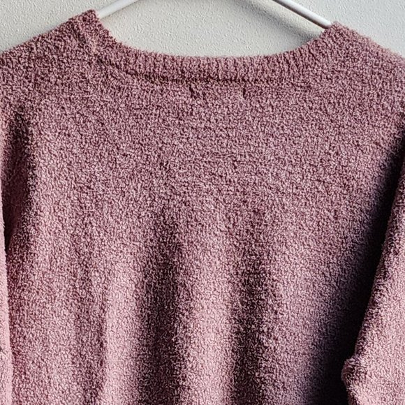 Sincerely Jules Mauve Long Sleeve Crop Top Size Small - Picture 13 of 15